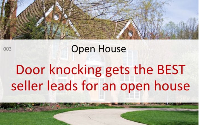 open house seller leads real estate