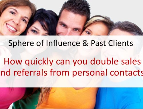 How quickly can you double sales and referrals from personal contacts?  Here’s what to expect…