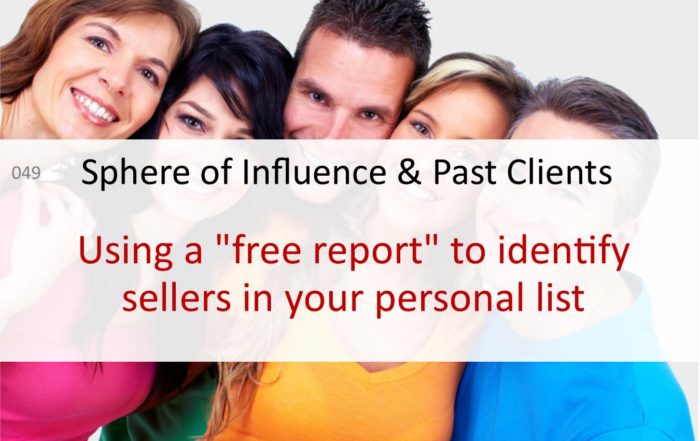 sphere of influence past clients seller leads postcards