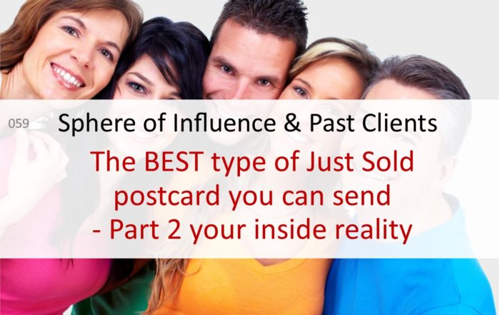 just sold real estate postccards