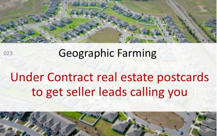 geographic farming real estate postcards