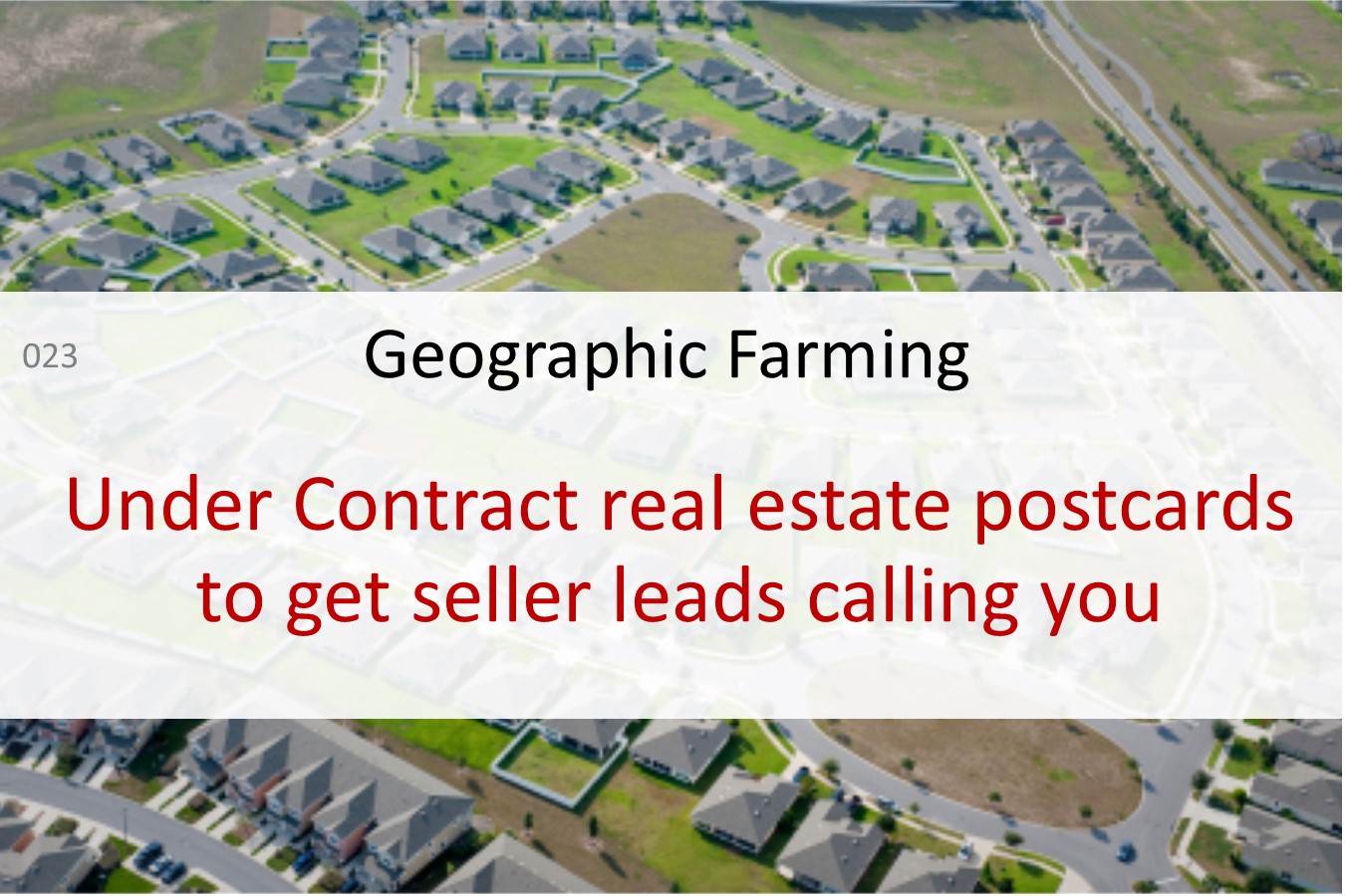 geographic farming real estate postcards