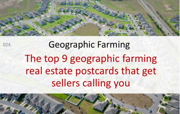 geographic farming seller leads real estate postcards
