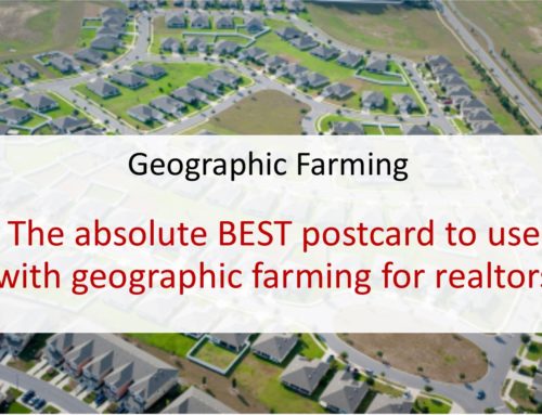 The absolute BEST postcard to use with geographic farming for realtors