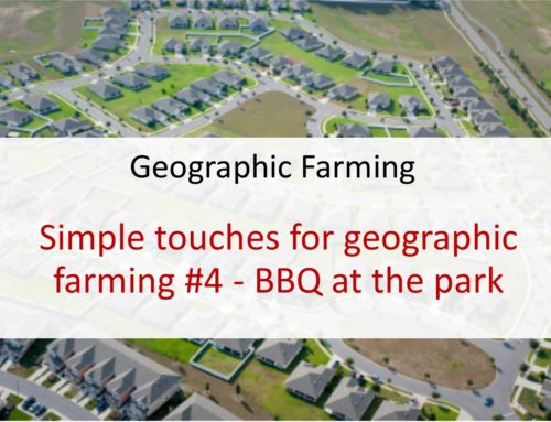Simple touches for geographic farming #4 – BBQ at the park