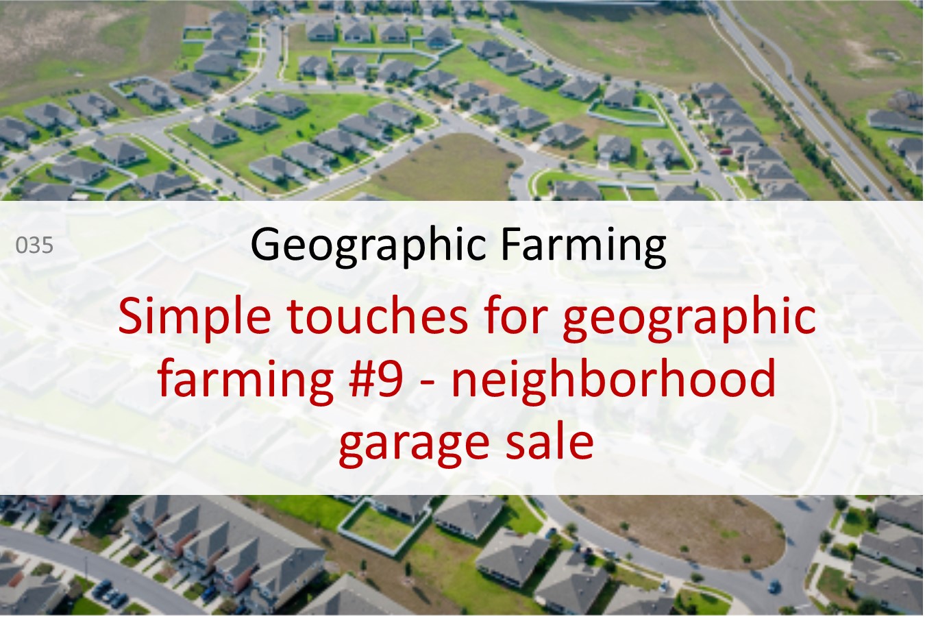 geographic farming