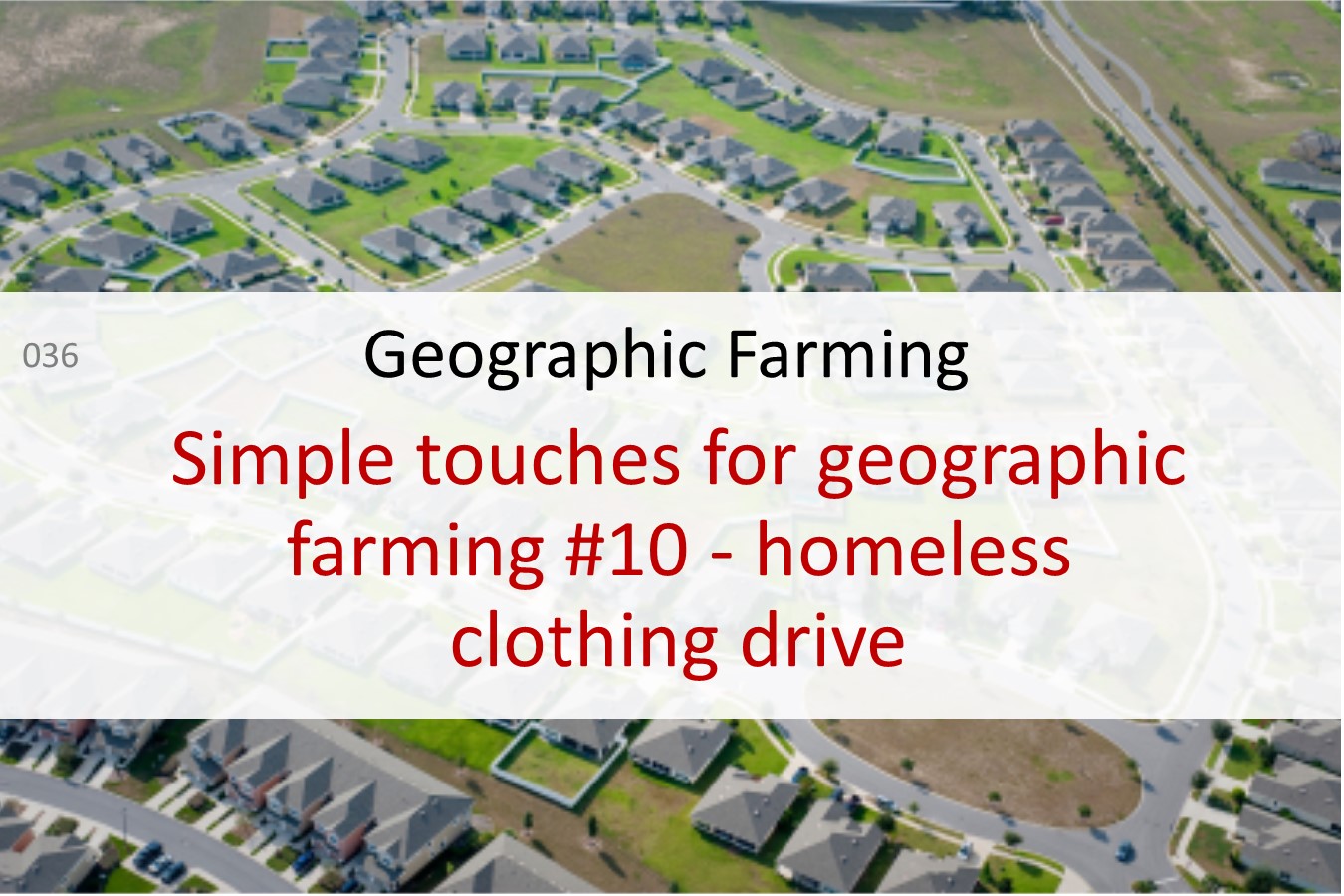geographic farming real estate seller leads