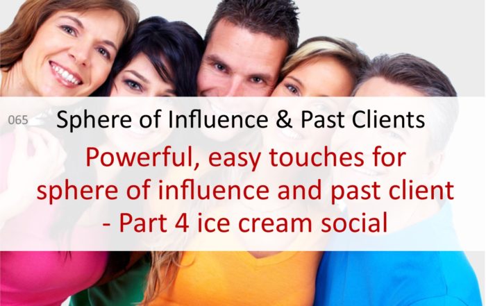 realtor past clients sphere of influence