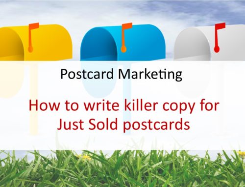 How to write killer copy for Just Sold postcards